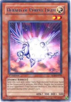 Yugioh! HP Herald of Purple Light - EOJ-EN019 - Rare - Unlimited Edition Heavily - Image 1