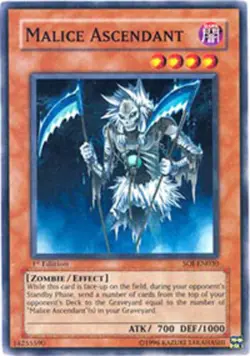 Yugioh! MP Malice Ascendant - SOI-EN030 - Common - 1st Edition Moderately Played - Image 1