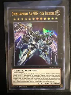 Yu-Gi-Oh! TCG 2 Copies Divine Arsenal AA-ZEUS Sky Thunder UR MP21-EN195 NM - Image 3