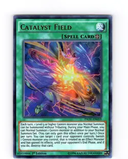 Yu-Gi-Oh TCG Catalyst Field INOV-EN059 1st Edition Ultra Rare Card NM - Image 1