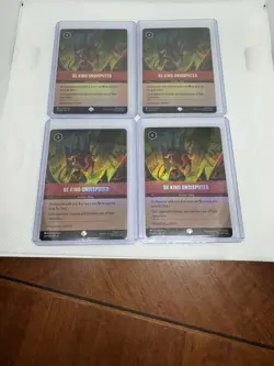 Be King Undisputed New Epic Rarity Fabled Lorcana TCG Set 9 Play set (4 Cards) - Image 4