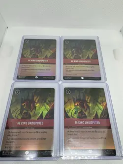 Be King Undisputed New Epic Rarity Fabled Lorcana TCG Set 9 Play set (4 Cards) - Image 5