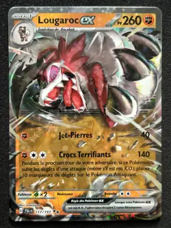 LOUGAROC EX 117/193 PAL EVOLUTIONS A PALDEA FULL ART POKEMON FRENCH HOLO CARD - Image 1
