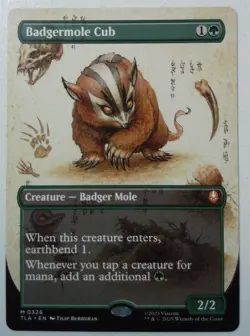 Badgermole Cub *Borderless Mythic Rare* Magic MtG x1 Avatar: The Last Airbender - Image 1