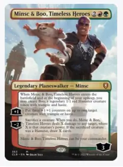 Minsc & Boo, Timeless Heroes (Borderless) Battle for Baldur's Gate Regular - Image 1