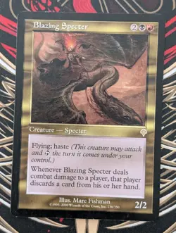 MTG Invasion Rare BLAZING SPECTER SP - Image 1