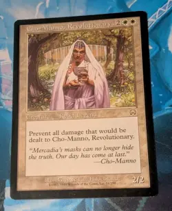 MTG Mercadian Masques Rare CHO-MANNO REVOLUTIONARY SP - Image 2