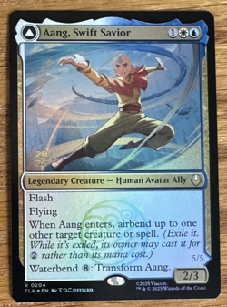 MTG Avatar: The Last Airbender, Aang, Swift Savior -Prerelease Promo Foil - Image 1