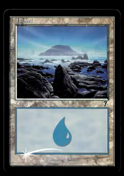 Island () 334 Foil L 7th Edition - Image 1