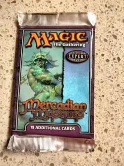 MTG: MERCADIAN MASQUES - Sealed Booster Pack from Box - Magic - English 742818065702 - Image 1
