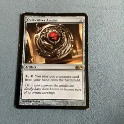 MTG - Quicksilver Amulet - Core 2012 (M12) - Heavy Play- MAGIC CARD - Image 1
