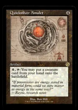 Quicksilver Amulet (Schematic) 108 R The Brothers' War: Retro Frame Artifacts - Image 1