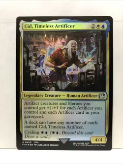 MTG Cid, Timeless Artificer Magic: The Gathering Final Fantasy Foil #0410 - Image 1