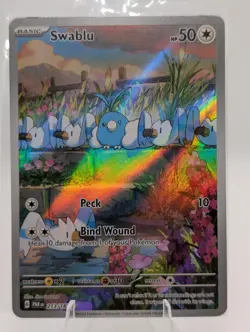 Swablu 213/182 SV04: Paradox Rift Holo Pokemon TCG in LP condition - Image 1