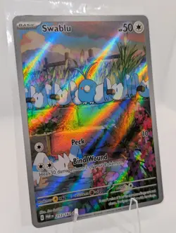 Swablu 213/182 SV04: Paradox Rift Holo Pokemon TCG in LP condition - Image 2
