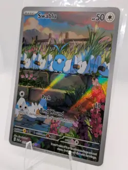Swablu 213/182 SV04: Paradox Rift Holo Pokemon TCG in LP condition - Image 3