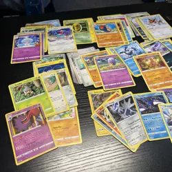 Pokemon Trading Cards Lot Of 91 With Tin Case And Pikachu Figure Free Shipping - Image 3