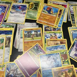Pokemon Trading Cards Lot Of 91 With Tin Case And Pikachu Figure Free Shipping - Image 4
