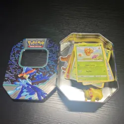 Pokemon Trading Cards Lot Of 91 With Tin Case And Pikachu Figure Free Shipping - Image 5