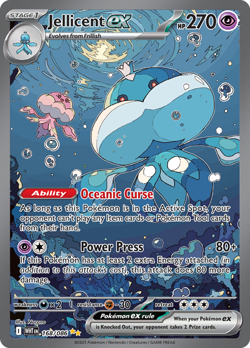 NM-Mint Jellicent ex - 168/086 - Special Illustration Rare Pokemon White Flare - Image 1