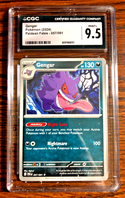 Gengar Regular Uncommon #057 - CGC MINT+ 9.5 - 2024 Paldean Fates - Pokemon TCG - Image 1