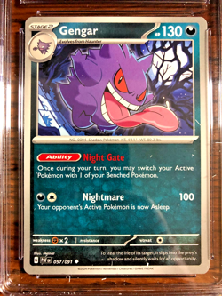 Gengar Regular Uncommon #057 - CGC MINT+ 9.5 - 2024 Paldean Fates - Pokemon TCG - Image 2