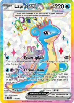 Lapras ex (#158/142) - Holofoil SV - Stellar Crown LP Pokemon - Image 1
