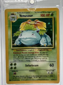 Pokemon TCG Venusaur Base Set 15/102 Holo 1999-2000 Wizards Base Set Holo Rare - Image 1