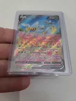 Pokemon Beedrill v Holo Rare Alternate Art Astral Radiance 161/189 NM Condition - Image 3
