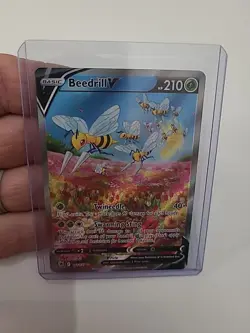Pokemon Beedrill v Holo Rare Alternate Art Astral Radiance 161/189 NM Condition - Image 4