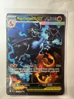 Mega Charizard X EX SIR 125/094 (English) Phantasmal Flames Pokemon TCG - Image 1