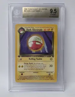 POKEMON ROCKET 1ST EDITION DARK ELECTRODE #34 BGS 9.5 NICE!!!!!! - Image 1