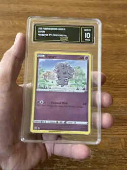Espurr 60/163 Battle Styles Reverse Foil Pokemon Card Pokemon TCG Graded GMA 10 - Image 3