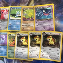 Pokemon Lot Vintage Cards TCG Old School WOTC Dark Poke - Image 1