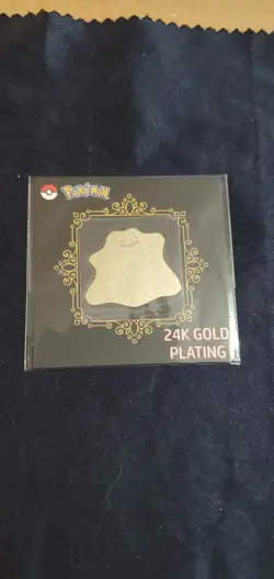 Pokemon 24k Gold Plated Korean Sticker DITTO (Pack Fresh) - Image 1