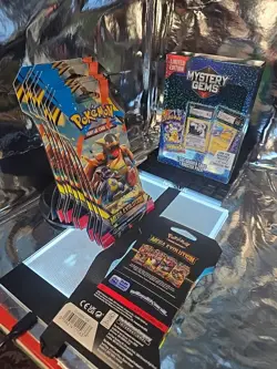 🌟✨Pokemon Mystery Gems BOX & 9 Mega EVOLUTION Booster Packs 🌟 101 Cards‼✨🌟 - Image 5