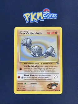 Pokemon Card TCG Brock’s Geodude Gym Heroes 66/132 Regular LP. - Image 1