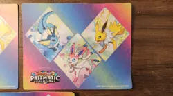Pokemon Prismatic Evolutions Tech Sticker Collection Set 3 Complete New Unused - Image 3