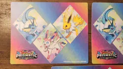 Pokemon Prismatic Evolutions Tech Sticker Collection Set 3 Complete New Unused - Image 4