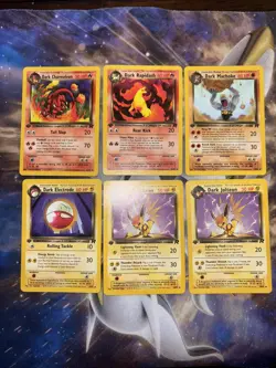 Pokemon TCG Vintage 1st Edition Lot Old School Jolteon Charmeleon Cards - Image 1