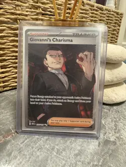 Giovanni's Charisma 197/165 Pokemon 151 Full Art Trainer Pokemon Card Mint/NM - Image 1