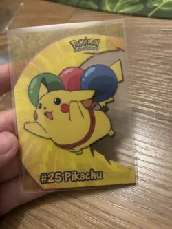 Pikachu 2000 Topps Pokemon TV Animation - PC1 - #25 - Clear Card - Image 1