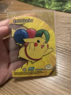 Pikachu 2000 Topps Pokemon TV Animation - PC1 - #25 - Clear Card - Image 2