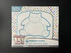 Pokemon Center TCG Scarlet Violet 151 Elite Trainer Box ETB Factory Sealed - Image 1