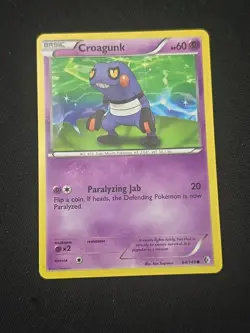 Croagunk 64/149 Boundaries Crossed Regular Pokemon TCG Light Played Condition - Image 1