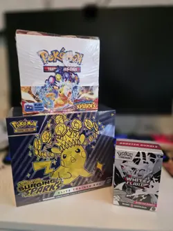 Pokemon Surging Sparks ETB, Booster Bundle 36 Packs, White Flare Booster 6 Packs - Image 1