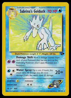 Pokemon Card - Sabrina's Golduck Gym Challenge 30/132 Rare Non Holo - Image 1