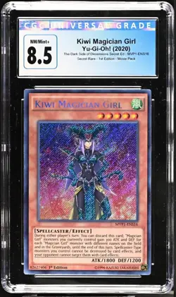 Yu-Gi-Oh! Kiwi Magician Girl 2020 MVP1-ENS16 Secret Rare 1st Edition CGC 8.5 - Image 2
