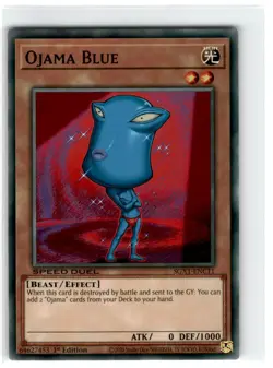Yu-Gi-Oh! Speed Duel Ojama Blue Common SGX1-ENC11 Lightly Played 1st Edition - Image 1