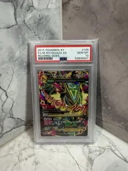 PSA 10 M Rayquaza 105/108 EX - Full Art - Roaring Skies - Pokemon Cards TCG - Image 1
